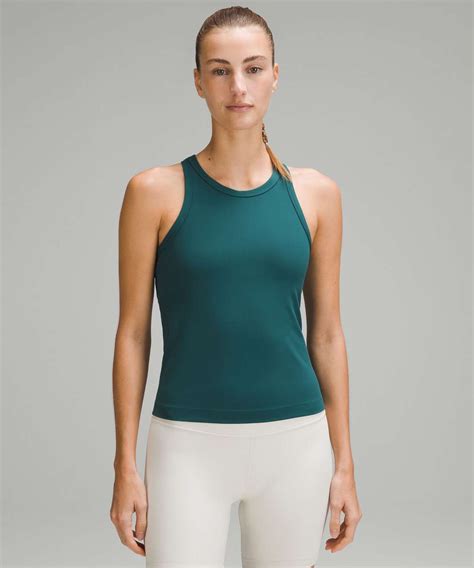 Lululemon Align Waist-Length Racerback Tank Top - Storm Teal - lulu ...