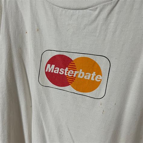 90s 'Masterbate' 빈티지 티셔츠 | 후루츠패밀리