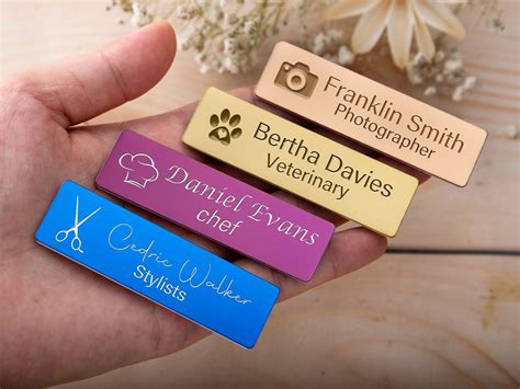 Personalized Name Tag Badgename Plate Tagbadge Name - Etsy