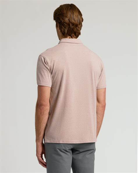 Light Heather Slate Mauve Short Sleeve Polo | True Classic