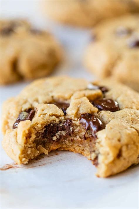 Vegan Peanut Butter Chocolate Chip Cookies - The Almond Eater
