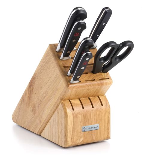 WÜSTHOF Classic Seven Piece Knife Block Set | 7-Piece German Knife Set ...