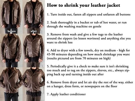 I shrunk my Stooges! Before & after photos with leather jacket ...