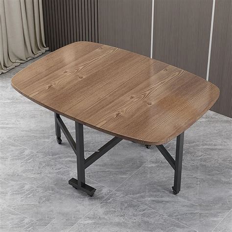 Wooden Folding Dining Table with Drop Leaf Extendable and Versatile ...