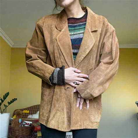 Genuine Suede Tan Jacket Size XL Perfect for a... - Depop