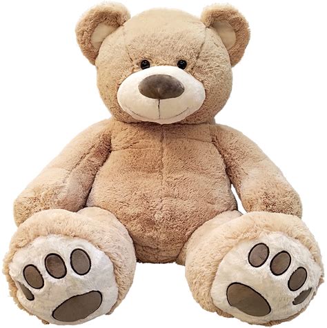 Amazon.com: Anico 59" Tall (5 Feet) Giant Plush Light Brown Teddy Bear ...