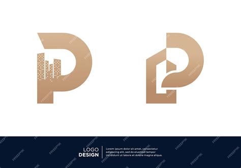 Premium Vector | Collection of architectural building letter p logo designs