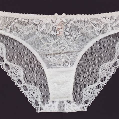 Bride Panties - Lace Panties - White Lace Sheer Panties - See Through ...