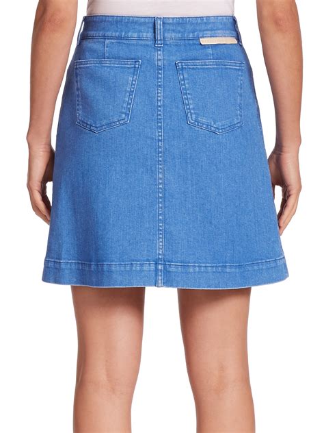 Womens Button Front Denim Skirts at Darren Pennington blog