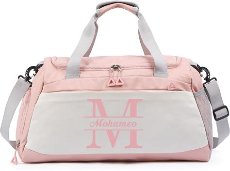 Amazon.com | Personalized Travel Duffel Bag with Name - Custom Letter ...