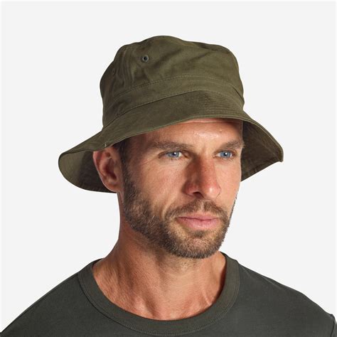 Sun Hat - Steppe 100 Green - Deep khaki - Solognac - Decathlon