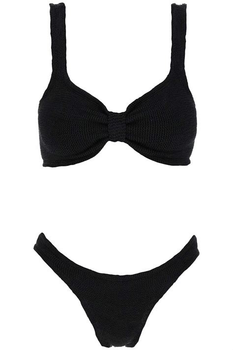 HUNZA G. bonnie bikini set Black Hunza G
