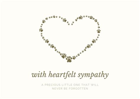 Free, printable, customizable pet sympathy card templates | Canva