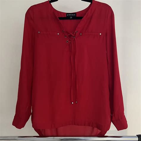 red blouse size — M - Depop