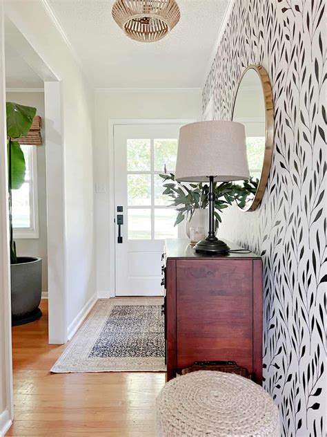 Small Foyer Makeovers How To Decorate A Small Entryway | Little Glass
