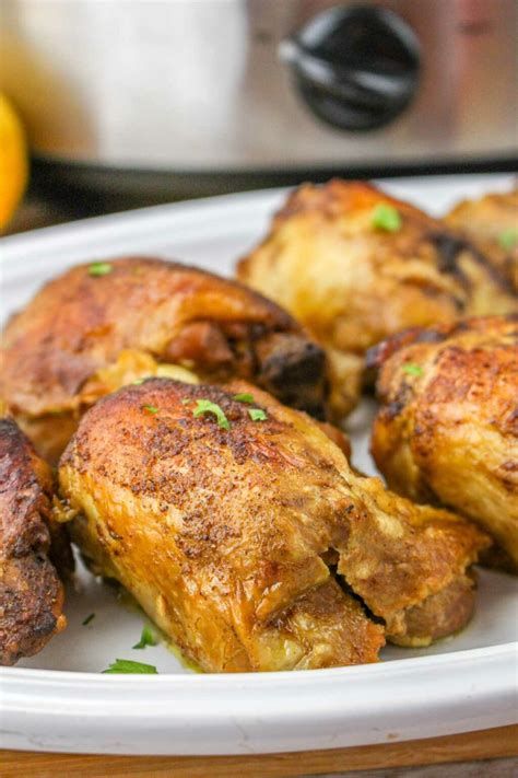 Slow Cooker Jerk Chicken Thighs | Smells Like Delish