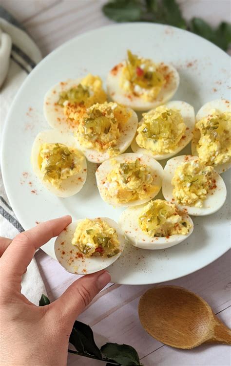 Deviled Eggs with Sweet Relish Recipe - The Herbeevore