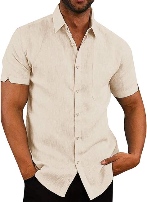 Men's Button Up Linen Shirts at Mary Steele blog