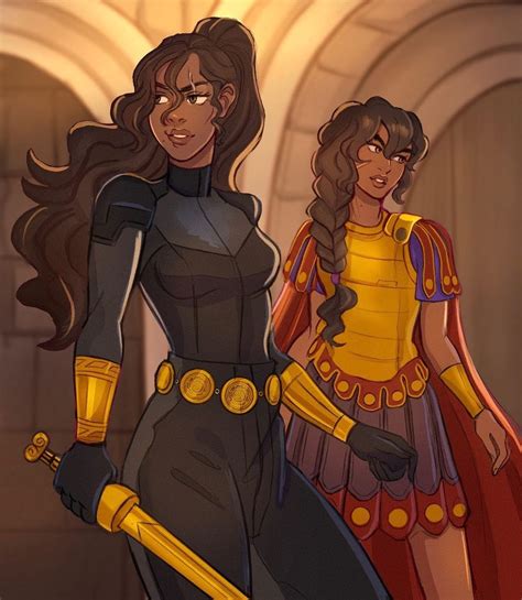 Hylla and Reyna | Percy jackson drawings, Percy jackson books, Percy ...