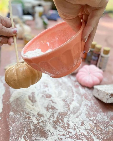How to Easily Make a Terra Cotta Pumpkin Pottery Barn dupe