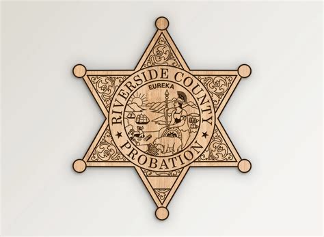 Riverside County California Probation Badge SVG Vector Files | Vector911