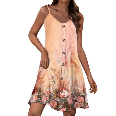 GXIPO Vacation Summer Dresses for Women 2025 Sleeveless Plus Size Sun ...