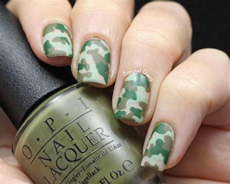Copycat Claws: Camo Nail Art & OPI Did You 'Ear About Van Gogh