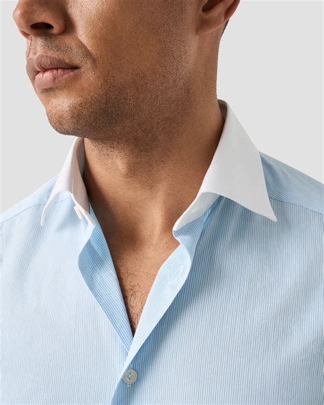 Striped Fine Twill Shirt - Eton