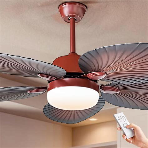 Amazon.com: KPIBEST Tropical Ceiling Fans with Light and Remote, 52 ...