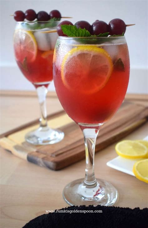 Red Grape Mojito | Red Grape Mocktail - Rumki's Golden Spoon