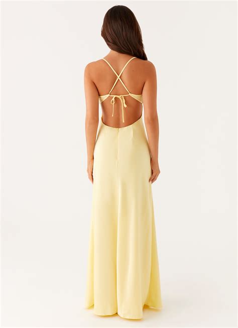 Joanie Maxi Dress - Yellow – Peppermayo UK