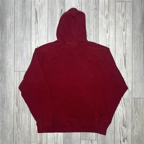 Nike Men's Red and Black Hoodie | Depop