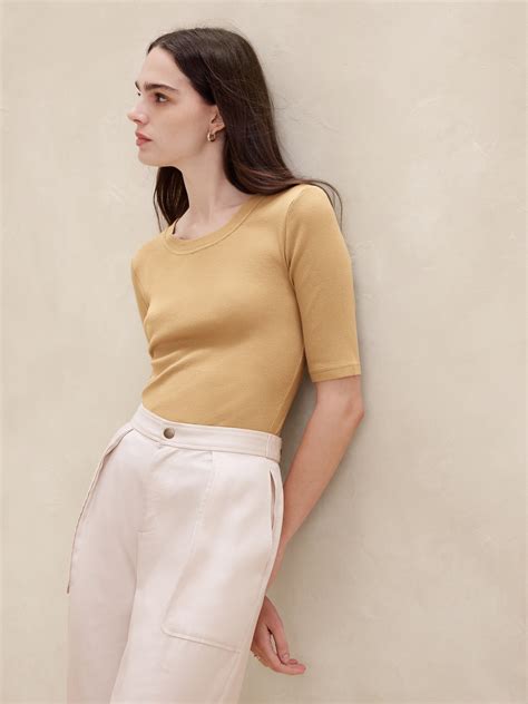 Women's Elbow Length Tee Shirts | Gap