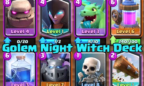 Most Meta Deck #15: Golem Night Witch Deck | Clash for Dummies