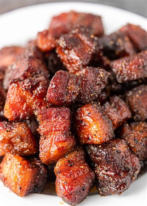 Smoked Pork Belly Burnt Ends + Video | Kevin Is Cooking