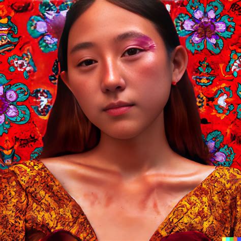 Mexican young women a rust color 90s Middle Part Ponytail in a ...