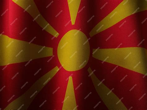 North Macedonia Flag