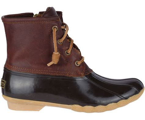 Women's Saltwater Duck Boot - Tan / Dk Brown [sperry shoes 0750] - $70. ...