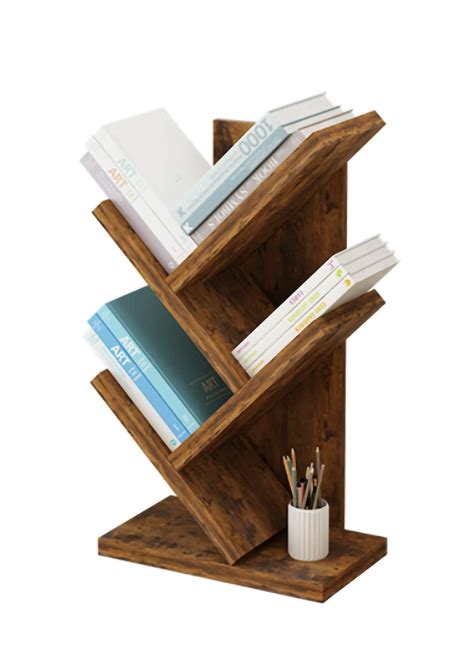 Lydia88 Tree Bookshelf，4-Layer Floor Standing Bookshelf，The Desktop ...