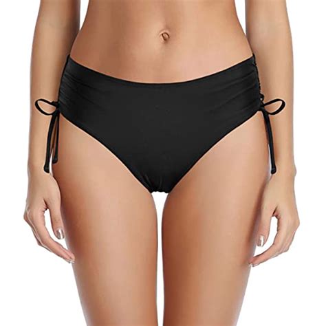 WREESH Womens Bikini Bottoms Cheeky Swimsuit Bathing Suit Bottoms ...