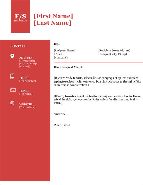 Google Docs Cover Letter Template