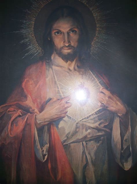 He's Pointing The Way | Heart of jesus, Jesus art, Sacred heart