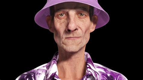 3D model Old Man Tourist naked and clothed VR / AR / low-poly | CGTrader