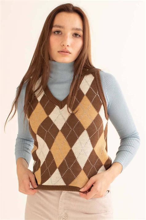 Womens Dark Brown Sweater Vest at Sheila Cline blog