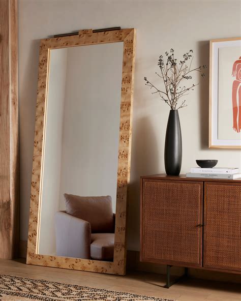 Wood Veneer Floor Mirror at Sam Hamby blog