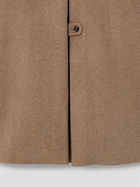 8seconds Wool A Line Balmacaan Coat Dark Brown | Coats for Women | KOODING