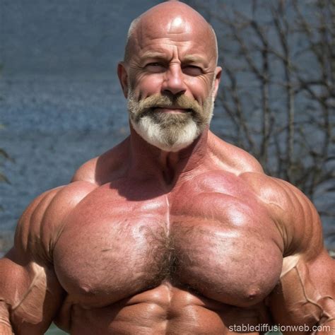Bald Muscle Daddy | Stable Diffusion Online