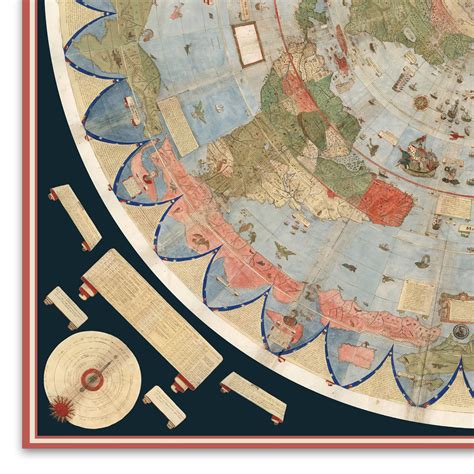 1587 flat earth map of the world urbano monte – Artofit
