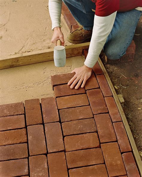 Laying Brick Pavers