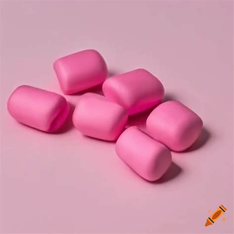 Pink chewing gum pack